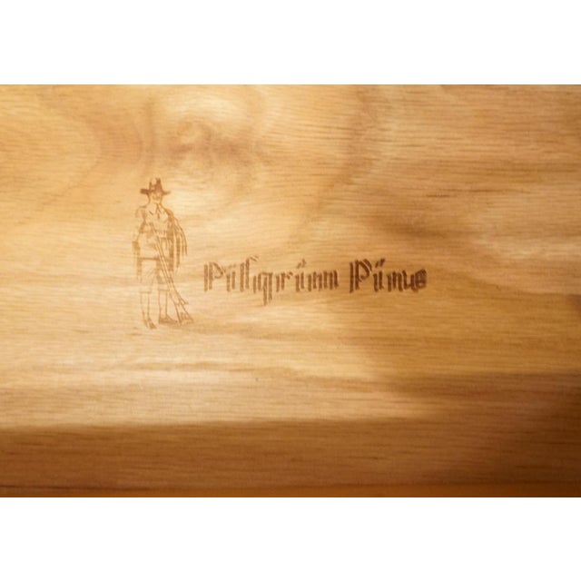Link Taylor Pilgrim Pine Collection Rustic Country French 40" Dry Sink Server 1515 For Sale - Image 12 of 16