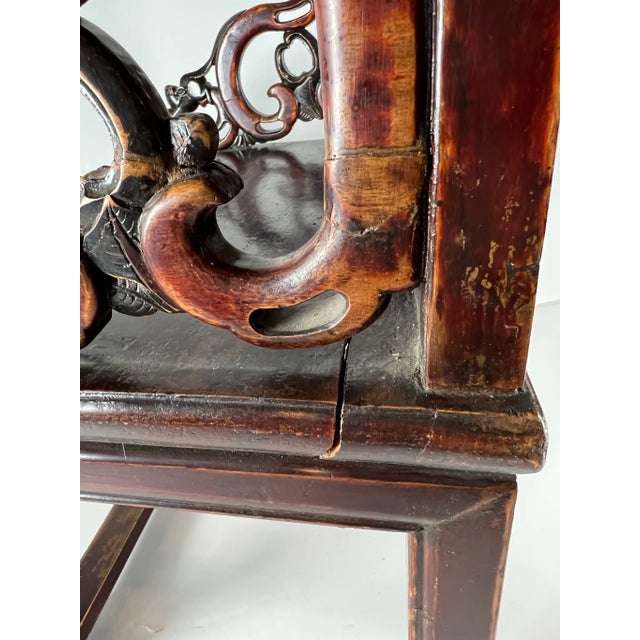 Mid 19th Century Small Antique Lady's or Child's Chairs With Carvings For Sale - Image 12 of 13