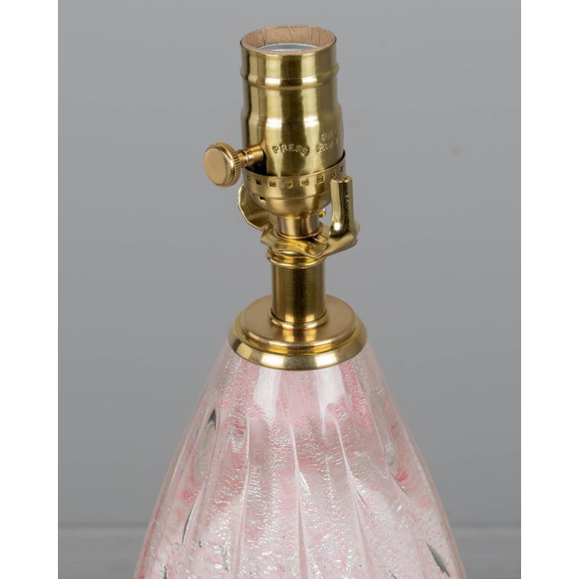 1950s Mid-Century Modern Murano Glass Lamp by Barovier & Toso, Italy For Sale - Image 9 of 13