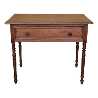 Early 20th Century Spanish Country Pine "Mobila " Sofa Table or Console table with Drawer For Sale