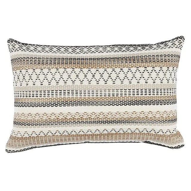 Contemporary Schumacher Fremont 22" Indoor/Outdoor Pillow in Neutral For Sale - Image 3 of 3