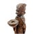 Brown Italian Baroque Artist, Carved Altar Candlestick Figure, 1700s, Walnut For Sale - Image 8 of 16