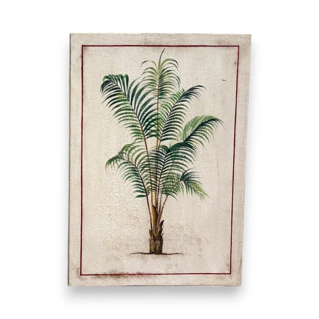Palm Trees, Oil on Canvases, 1890s-1910s, Set of 2 For Sale - Image 3 of 7
