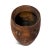Vintage wooden pot with iron ring details originally used for carrying water. Wonderful piece with authentic signs of age...