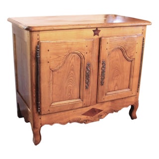 Small French Provincial Elm Cabinet, 19th Century For Sale