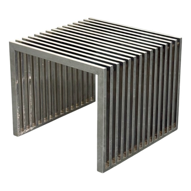 Carlisle Side Table in Polished Stainless Steel from Eichholtz For Sale