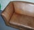 Vintage Art Deco Brown Leather Two Seater Sofa For Sale - Image 9 of 15