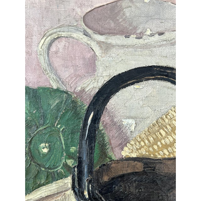 1920s Piero Poraccia, Epis de maïs, 1924, Oil on Canvas, Framed For Sale - Image 5 of 12