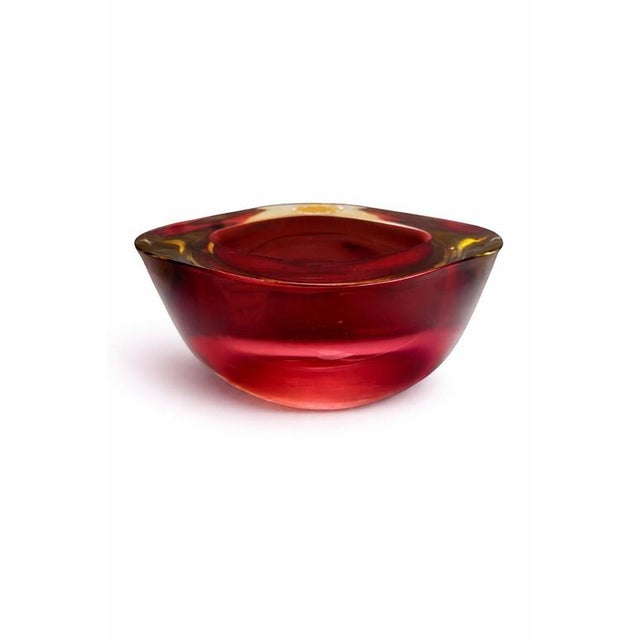 Gold Vintage Murano Sommerso Glass Bowls by Flavio Poli for Seguso, Italy, 1950s, Set of 3 For Sale - Image 8 of 9