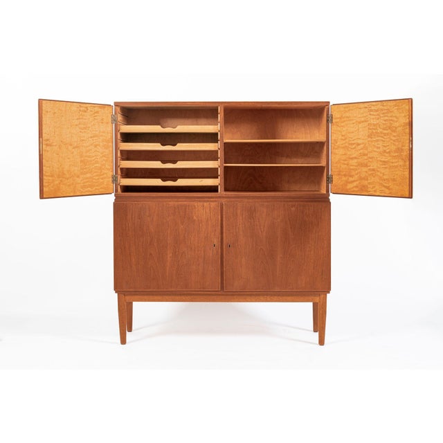 Mid-Century Modern Mid-Century Scandinavian Teak Wood Storage Cabinet in the Style of Afdal For Sale - Image 3 of 15