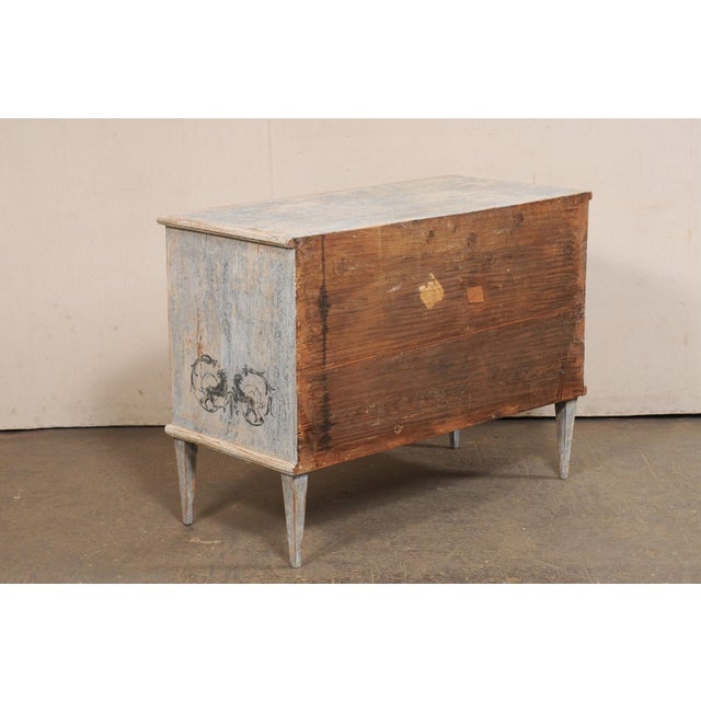 19th Century French Neoclassical Hand-Painted Commode For Sale - Image 9 of 13