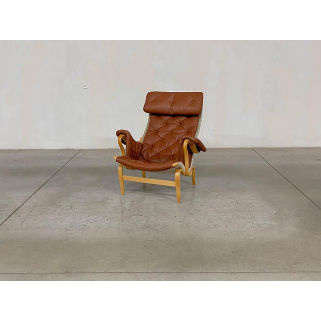 Pernilla 69 Lounge Chair with Ottoman by Bruno Mathsson for Dux, 1990s, Set of 4 For Sale - Image 18 of 18
