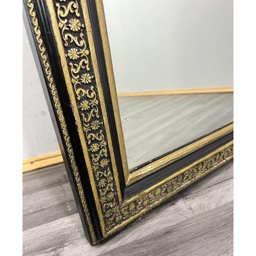 Gold Vintage French Style Carved Wall Mirror with Ornate Frame For Sale - Image 8 of 17