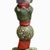 Contemporary Marc Zimmerman "Live and Let Live" Glazed Ceramic Totem, 62 Inches Tall, Green and Red Glaze, Mixed Organic Forms, Contemporary Art West Coast For Sale - Image 3 of 7