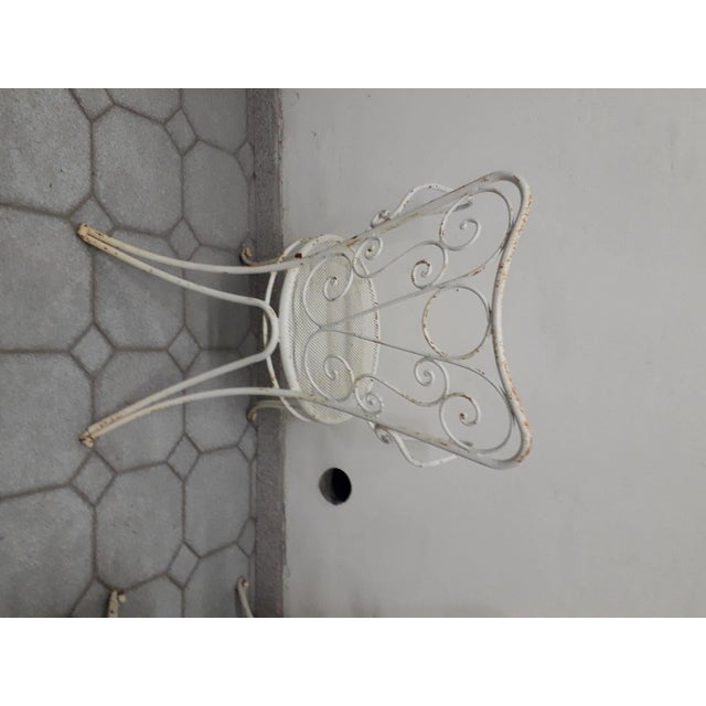 1950s Vintage Garden Chairs in Iron, 1950s, Set of 4 For Sale - Image 5 of 10