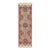 Nazmiyal Collection 1950s Fine Silk Pile Floral Vintage Persian Qum Short Runner Rug For Sale