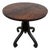 Primitive Round Wooden Pedestal Pub Table For Sale