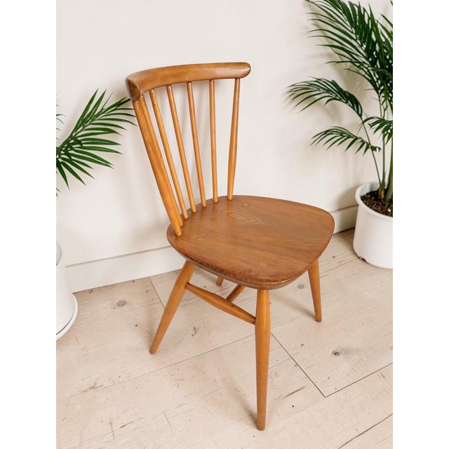 Mid-Century Modern Mid-Century Modern Dining Chairs in Beech and Elm by Lucian Ercolani for Ercol, 1960s, Set of 4 For Sale - Image 3 of 16