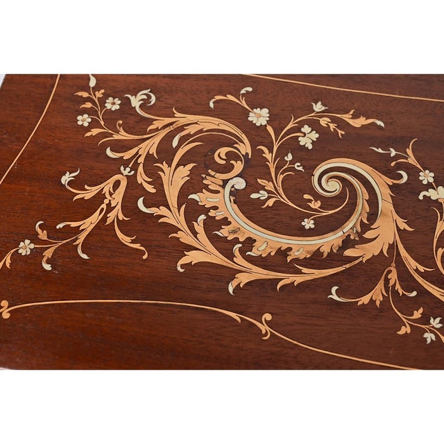 English 19th Century Rosewood & Inlay Jewelry Box For Sale - Image 11 of 12