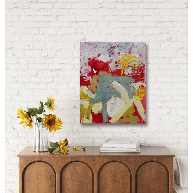 Matthew Izzo Abstract Oil Painting on Canvas 16" X 20" For Sale - Image 4 of 5