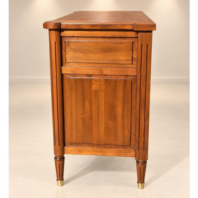 Louis XVI Chest of Drawers in Cherry Wood by Gaston Boulay, 1984 For Sale - Image 3 of 6