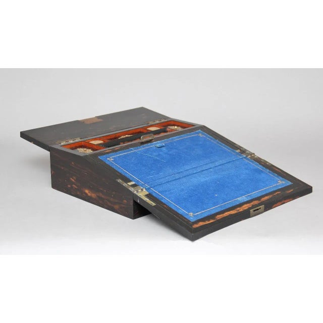 Metal Coromandel Writing Slope, 1880s For Sale - Image 7 of 10