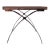 Interlude Home Wood Top and Steel Base Side Table For Sale