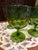 Bartlett Collins Avocado Green Thumbprint grapevine goblets. Excellent condition no chips cracks or fading. I remember my...