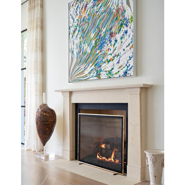 The Bleeker fireplace screen is all about simple sophistication. It features a sleek iron frame fixed around a lacquered...