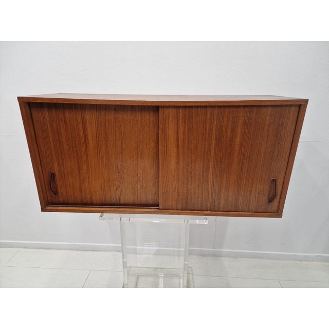 Large Mid-Century Modern Italian Modular Wall Unit in Teak, Black Lacquered Metal and Brass, 1960s For Sale - Image 14 of 18