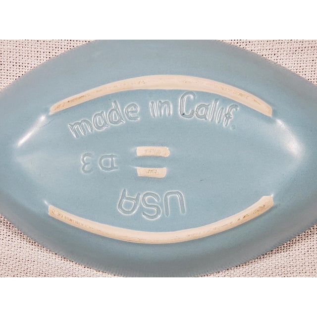 Vintage Original Mid-Century Modern Ceramic Leaf (Fish Tail) Gravy Dish (Made in California) For Sale In Baltimore - Image 6 of 6