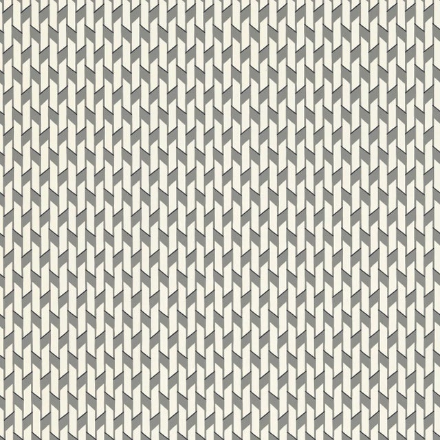 Contemporary Sample - Schumacher X David Oliver Empire Wallpaper in Wolf For Sale - Image 3 of 3