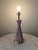 1950s 1950s Mid-Century Modern Atomic Pink & Gold Table Lamp For Sale - Image 5 of 6