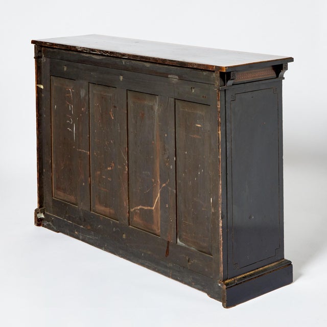 Cinnamon Antique French Inlaid Walnut Victorian Style Front Glass Door Display Cabinet For Sale - Image 8 of 10