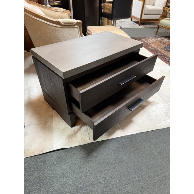 Rustic European Restoration Hardware Meade Closed Nightstand For Sale - Image 3 of 12