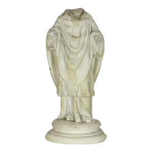 19th Century Plaster Statue of a Saint