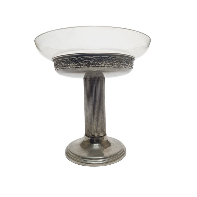 Art Nouveau Bowl on Stand, Former Czechoslovakia, 1900s For Sale - Image 9 of 9