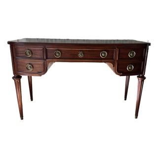 Early 20th Century John Widdicomb Traditional Georgian Mahogany Writing Desk / Sideboard For Sale