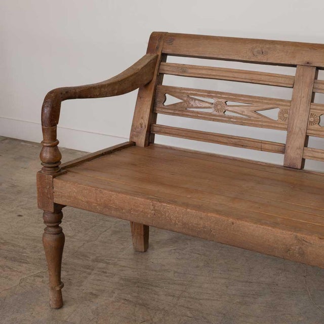 1920s Provincial French Carved Wood Bench For Sale - Image 11 of 18