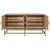 Contemporary Matthew Izzo Home Ariel Cerused Oak Four Door Buffet With Antique Brass Hardware For Sale - Image 3 of 6