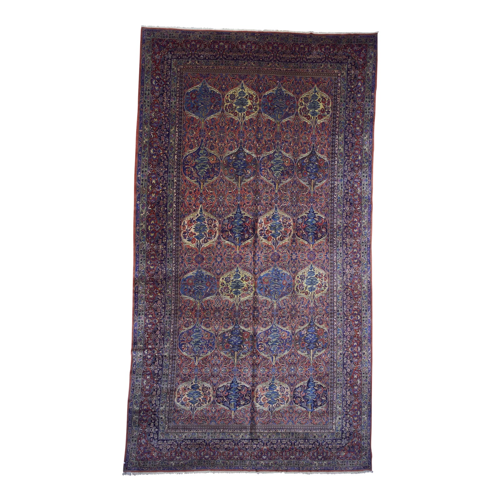 1940s Old Persian Gazvin Area Rug 11'8