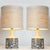 Grey Ceramic Table Lamps with Silk Shades from Soholm, Denmark, 1960s, Set of 2 For Sale - Image 4 of 14