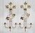 Vintage Golden Foliage Wall Hanging Candle Sconces, A Pair, c. Mid 20th Century - Pairs Nicely with Many Mid-Century &...