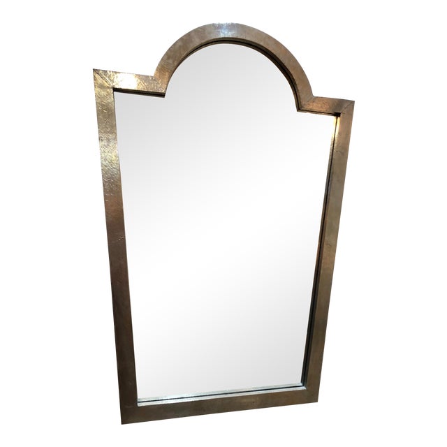 Mirror In Painted Silver Frame Chairish
