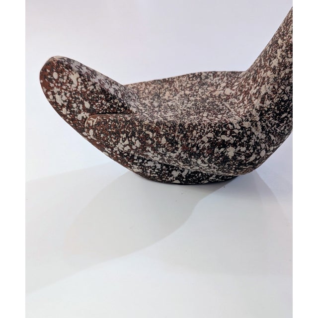 Authentic mid-century studio pottery by James Lovera, California. High-fired ceramic with dual glaze finish, volcanic...