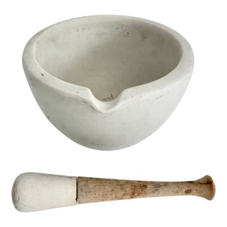Early 1900s Standard Trenton Mortar & Pestle For Sale