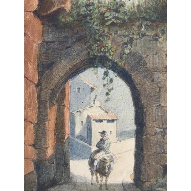 Nicolas Renie, The animated well, 1851, Watercolor For Sale - Image 6 of 8