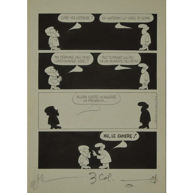 Alfredo Chiappori. Political Comics, 1977, Comic Strip For Sale - Image 3 of 3