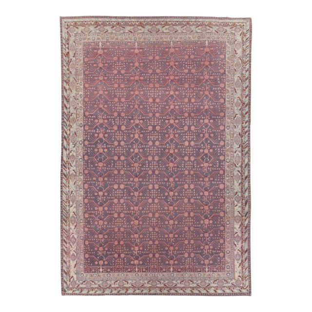 Galerie Shabab Collection Early 20th Century Handmade East Turkestan Khotan Room Size Carpet For Sale