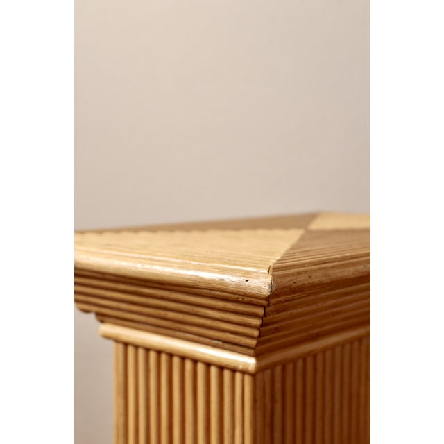 Bamboo and Rattan Column Pedestals by Cristina Celestino, 1960s, Set of 2 For Sale - Image 12 of 18